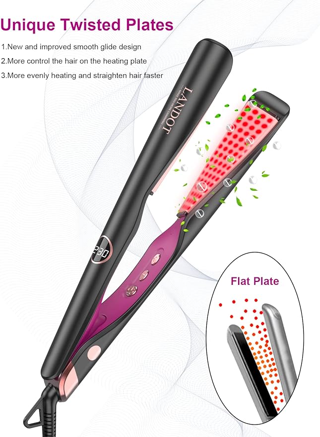 2 in 1 Hair Straightener & Curler